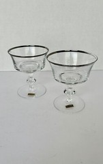 Lot Of 2 Gorham Reizart Europa First Lady Champagne Tall Sherbet Glass 4 1/2″