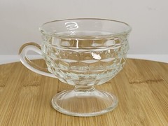 Indiana Glass Whitehall Cubist Footed with Handle Punch Cup – Individual Cup