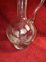 Vintage Handmade Toscany Wine Decanter and 6 Glasses Set Made in Romania NICE