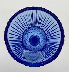 Vintage Fostoria Cobalt Blue Martha Washington Goblet – Avon