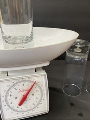 4 Vintage 1960s Clear High-Ball Glass Weighted Atomic Barware CONTROLLED BUBBLE