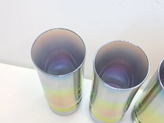 Vintage glasses and goblets set of 6 pieces Signum Magic Glass rainbow Türkiye