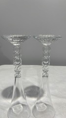 Millennium Glasses Champagne Flutes Crystal Year 2000 Set Of 2 Y2K