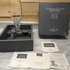 Waterford Millennium Collection Year 2000 ‘Love’ Toasting Flutes W/ Box