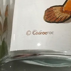 Couroc Hummingbird Glasses Vintage Lowball Rocks Set/6 Mid Century MCM Barware