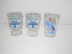 Welch’s Jelly Jar Glasses 1991 Turner Tom&Jerry/1994 Road Runner/Wile E. Coyote