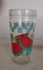 Vtg Anchor Glass Watermelon Golden Harvest 16oz Tumblers Set Of 4 New Summer