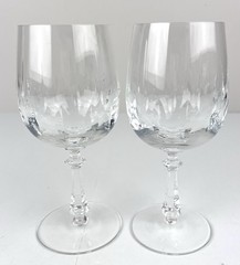 2 Vtg. Pre 90s Gorham Crystal Royal Tivoli Wine Glasses