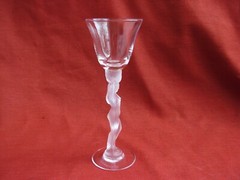 BAYEL,FRENCH LIQUOR CRYSTAL GLASSES,NUDE WOMAN,SET OF 5, 20th CENTURY.