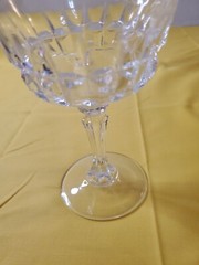 Set Of 2 Cris D Arques Durand Crystal Chantelle Champagne Tall Sherbet