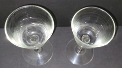 Vintage 1968 Old Crow Small Wine Glass Set Of 2, 5 5/8″ Tall