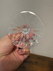 VTG SET(4) Crystal Fan & Criss Cross Pattern Glasses 7 3/8″H