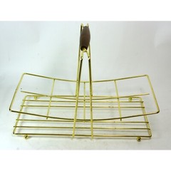Mid Century Drinking Glasses Set of 8 Hollywood Regency Barware and Caddy