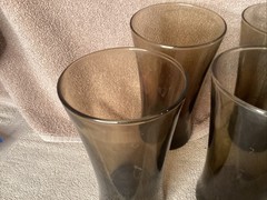 Linden Mocha Anchor Hocking set of 4 17 0z tumblers/glasses