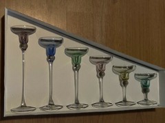 BLOCK Crystal Mouth Blown Kaleidoscope Corial 6pc Set