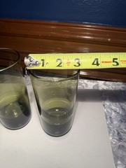 Vintage Hand Blown Olive Green Highball Glasses – MCM Barware Set of 2