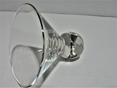 5 Clear Glass Cosmopolitan Glasses Saturn Optic Ripple Mid-Century