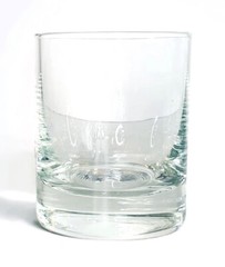 4 Crate & Barrel LINEAR Thick Base Barware Old Fashioned Glasses NEW