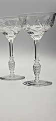Rare Set 4 Rock Sharpe Newgate Liquor Cocktail Cordial Glasses Stem 1018 VTG