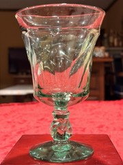 Vtg Fostoria Jamestown Green Glass Set 16pc Pitcher Water Goblets Sherbet Cups