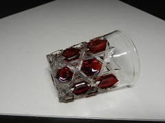Ohio Flint Glass Krys-Tol Hexagon Tumbler Ruby EAPG Clear Crystal 4″ T ca1905-07