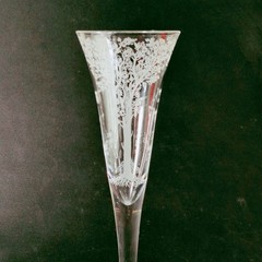 INGRID BELOVED CHAMPAGNE FLUTE, Lead Crystal, 11 5/8», Judaica, Germany