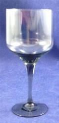 Orrefors Rhapsody Smoke Claret Wine Glass 5 7/8 Inches Tall