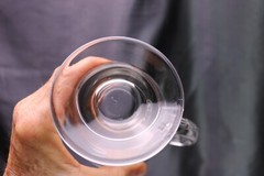 Clear Cafe Footed Mug by Libbey 5 3/8 » tall x 3 7/8 » wide 16 oz Set of 2
