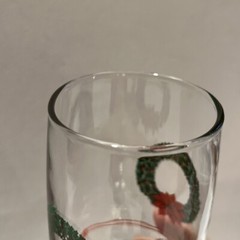 Christmas Wreath Glasses Jc Penny Seanson’s Greetings Set Of 4 NOS