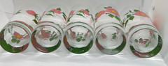 Set of 5 Franciscan England DESERT ROSE 16oz Tumbler Glasses 6 1/4″