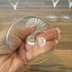 Cristal D Arques Enchante Crystal Wine Goblets Lot Of 4 Each 7.75”Durand Great