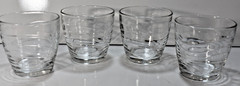 Set of 12 Libbey Orbita Swirl Clear Glasses 4-16oz tumbler & 8-10oz cocktail MCM