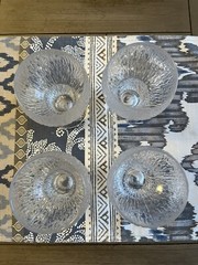 Iittala Finland Crystal Kekkerit Timo Sarpaneva 5 1/2″ Glass Goblet Set of 4