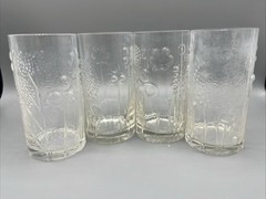4 MCM Oiva Toikka Iitala Flora Arabia Nuutajärvi Glass Tumblers Finland AS IS
