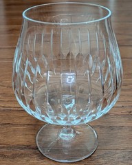 Set of 4 Mikasa Lead Crystal Park Avenue Brandy Snifters – 5 5/8″H Retired EUC