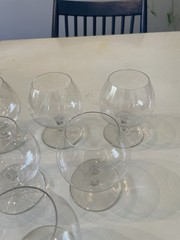 Set of 6 Baccarat Brandy Cognac Snifters Glasses Small 4.5″ Tall