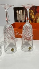 Masquerade Cristal d’Arques Champagne Flute Glasses with original Box – Set Of 4