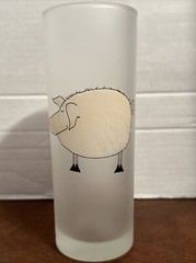 Dartington Designs Frosted High Ball Glass Pig