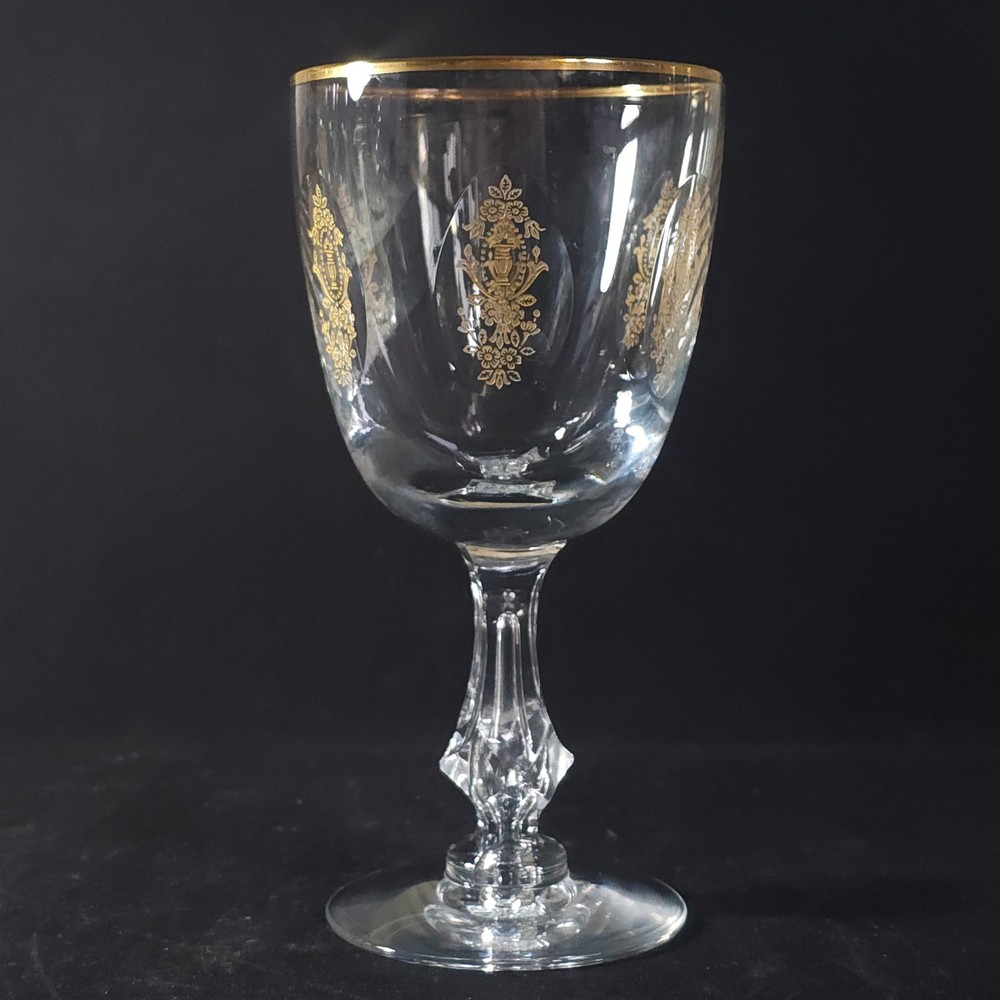 TIFFIN FRANCISCAN PALAIS VERSAILLES WATER GOBLET, 6 7/8″ 9 Oz, USA