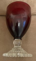 Ruby Red Goblet 5.5 Inches Tall as shown