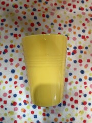 Homer Laughlin Harlequin Vintage Yellow Tumbler Excellent HTF