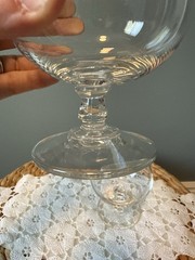 Lenox USA Crystal Brandy Snifters Set of 2 Clear Glass Cognac Glasses Vintage