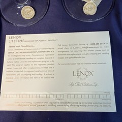 Lenox Tuscany Classics Crystal Balloon Red Wine Glasses Set of 4 Open Box 15.5oz