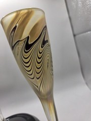 Marc Boutte Pulled Feather Art Glass Glasses