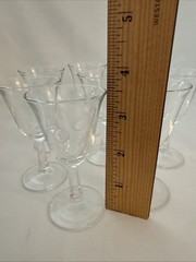 Vtg 3.75” Cristal D’Arques Stemed Cordial Glasses Set Of 8 Marked France
