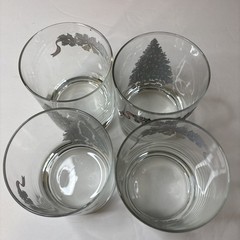 Vintage Victorian Christmas Glassware Johnson Brothers 4PC Drinkware 14 Oz Boxed