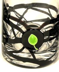 Barware Bundle 4 Black String Art 3 D Mojito Glasses With Leaf +Wooden Muddler