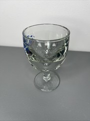 Vintage BUSCH Bavarian Beer Thumb Print Dimple Goblet Glass Schooner