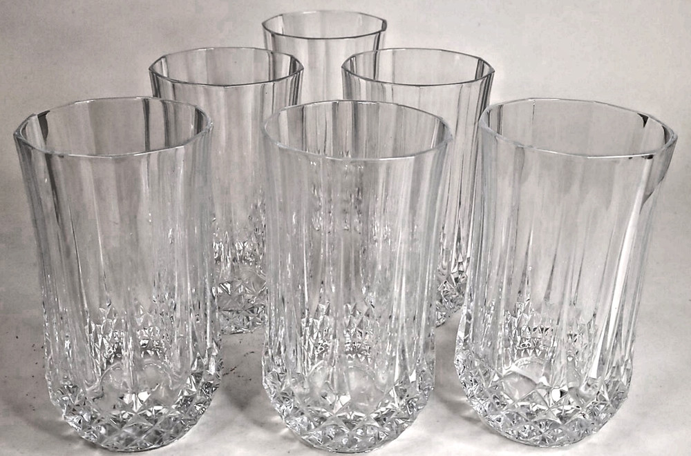 Cristal d’Arques-Durand LONGCHAMP 11 1/4 oz Tumblers Set of 6 Crystal Glasses