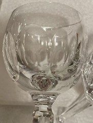 Waterford Crystal Sheila Wine Hock Stemmed Glasses Set Of 2 Excellent 7 3/8 Tall